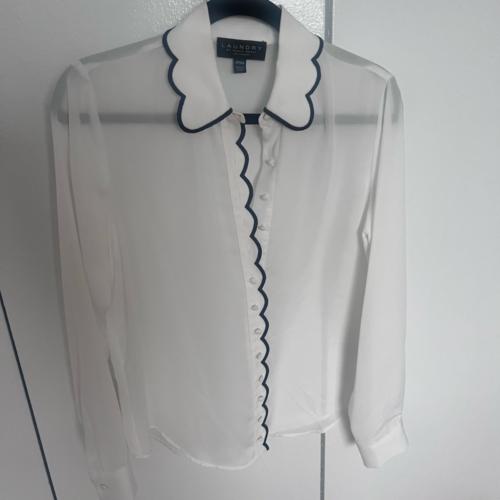 White chiffon blouse